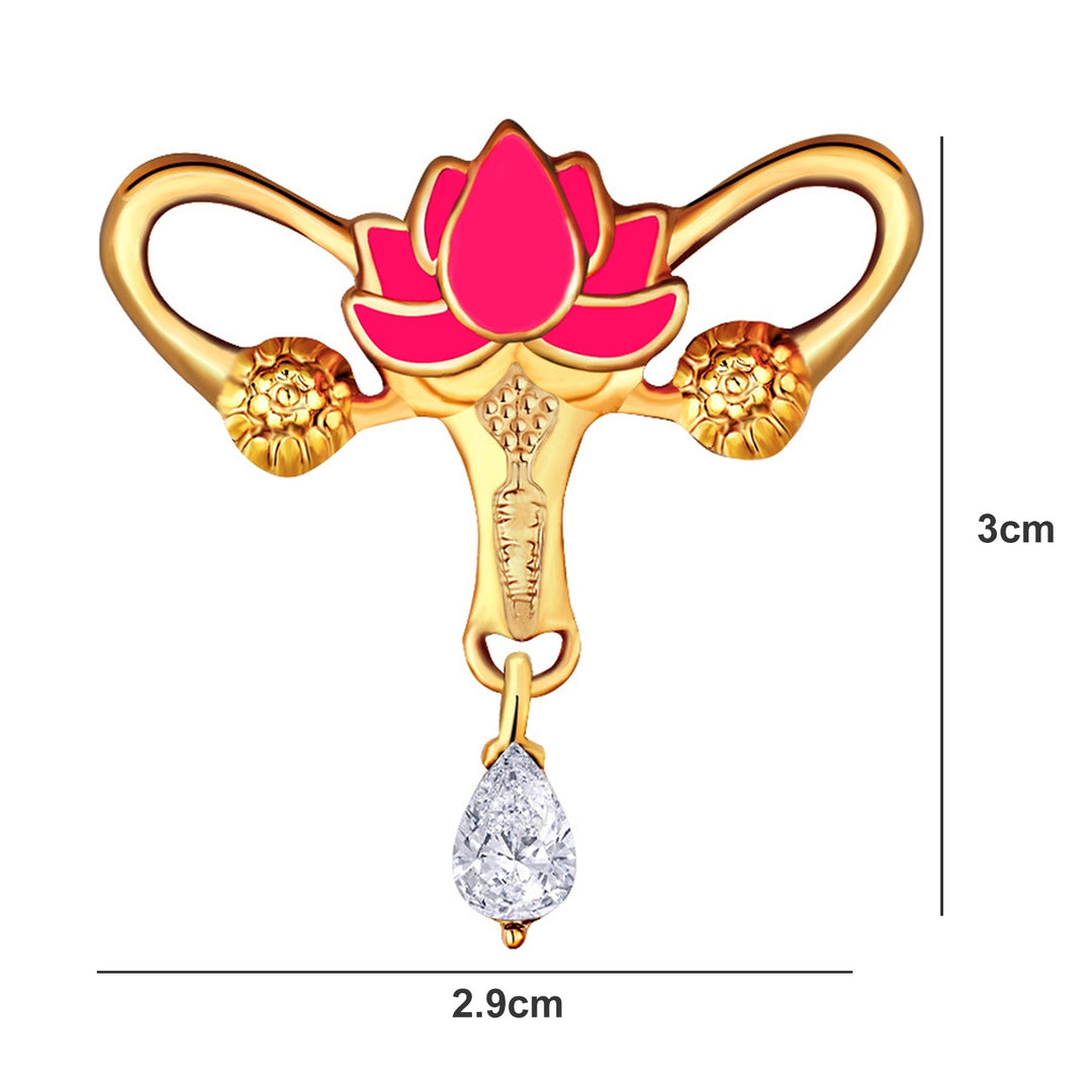 Flower Brooch Rhinestone Pendant Hollow Personality Backpack Decoration Women Men Business Suit Lapel Pin Fashion Image 7