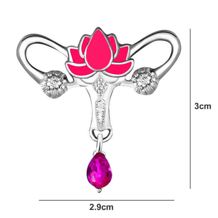 Flower Brooch Rhinestone Pendant Hollow Personality Backpack Decoration Women Men Business Suit Lapel Pin Fashion Image 8