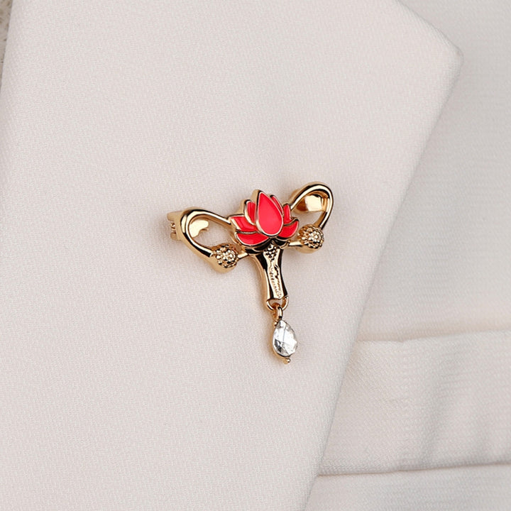 Flower Brooch Rhinestone Pendant Hollow Personality Backpack Decoration Women Men Business Suit Lapel Pin Fashion Image 11