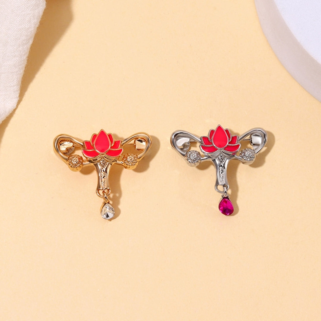 Flower Brooch Rhinestone Pendant Hollow Personality Backpack Decoration Women Men Business Suit Lapel Pin Fashion Image 12