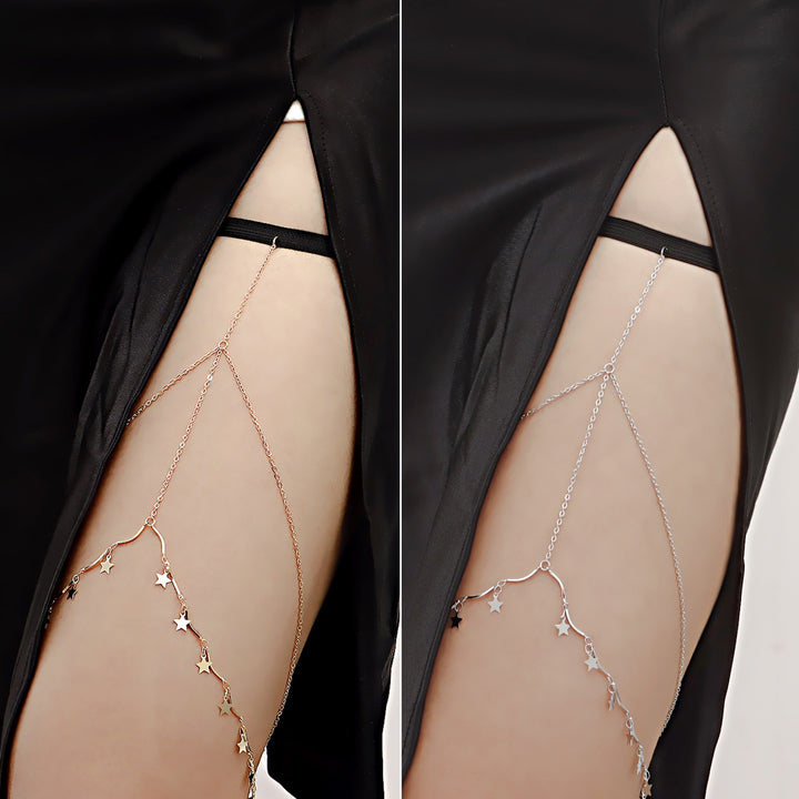 Body Chain Multilayer Adjustable Thigh Chain for Beach Image 6