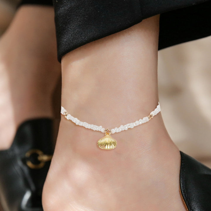 Women Anklet Seashell Pendant Bracelet Foot Jewelry Image 3