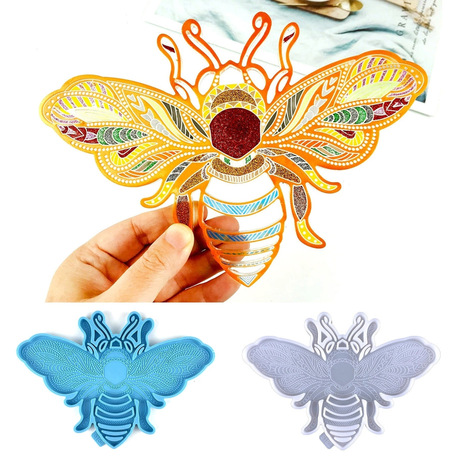 Epoxy Mold Multi-purpose Easy to Clean Non-stick DIY Decorative Bee Jewelry Pendant Epoxy Resin Mold Kids Craft Tool Image 1