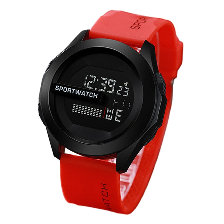 LED Electronic Watch 50m Waterproof Luminous Adjustable Soft Silicone Band Men Women Sports Wristwatch Birthday Gift Image 3