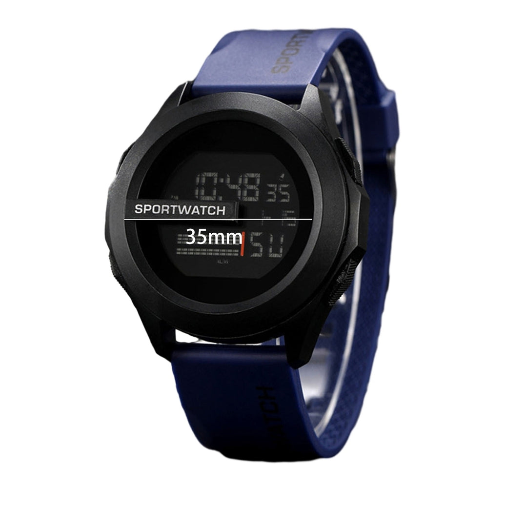 LED Electronic Watch 50m Waterproof Luminous Adjustable Soft Silicone Band Men Women Sports Wristwatch Birthday Gift Image 12