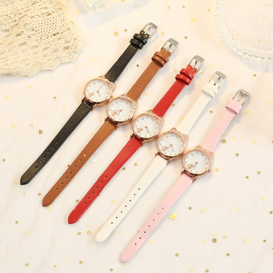 Women Watch Adjustable Round Dial Watch Set for Dating Image 1