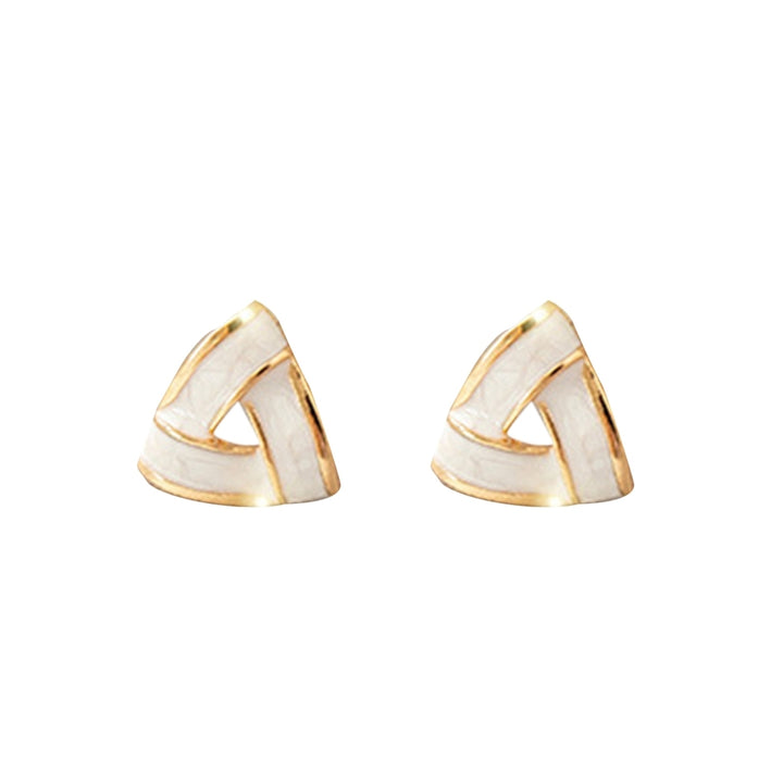 1 Pair Dangle Earrings Heart Rhinestones Jewelry Korean Style Faux Pearls Stud Earrings Birthday Gifts Image 4