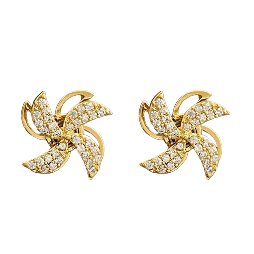 1 Pair Dangle Earrings Heart Rhinestones Jewelry Korean Style Faux Pearls Stud Earrings Birthday Gifts Image 8