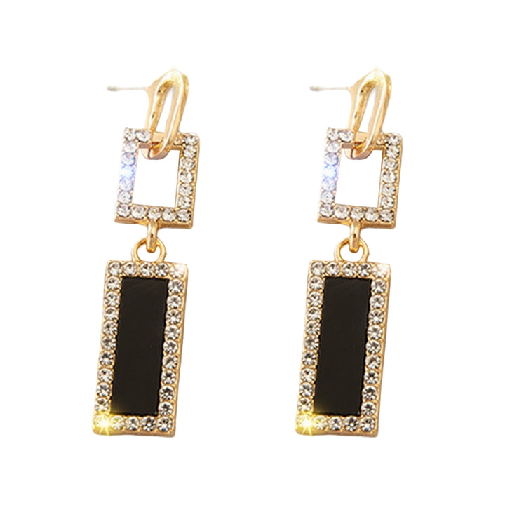 1 Pair Dangle Earrings Heart Rhinestones Jewelry Korean Style Faux Pearls Stud Earrings Birthday Gifts Image 11