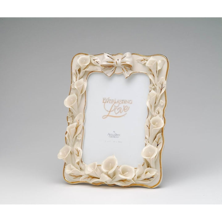 Ceramic Cala Lilies 5" X 7" Wedding Photo FrameWedding Dcor or GiftAnniversary Dcor or GiftHome Dcor, Image 3
