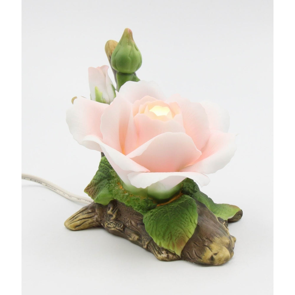 Ceramic Pink Rose NightlightHome DcorBedroom Dcor, Image 2