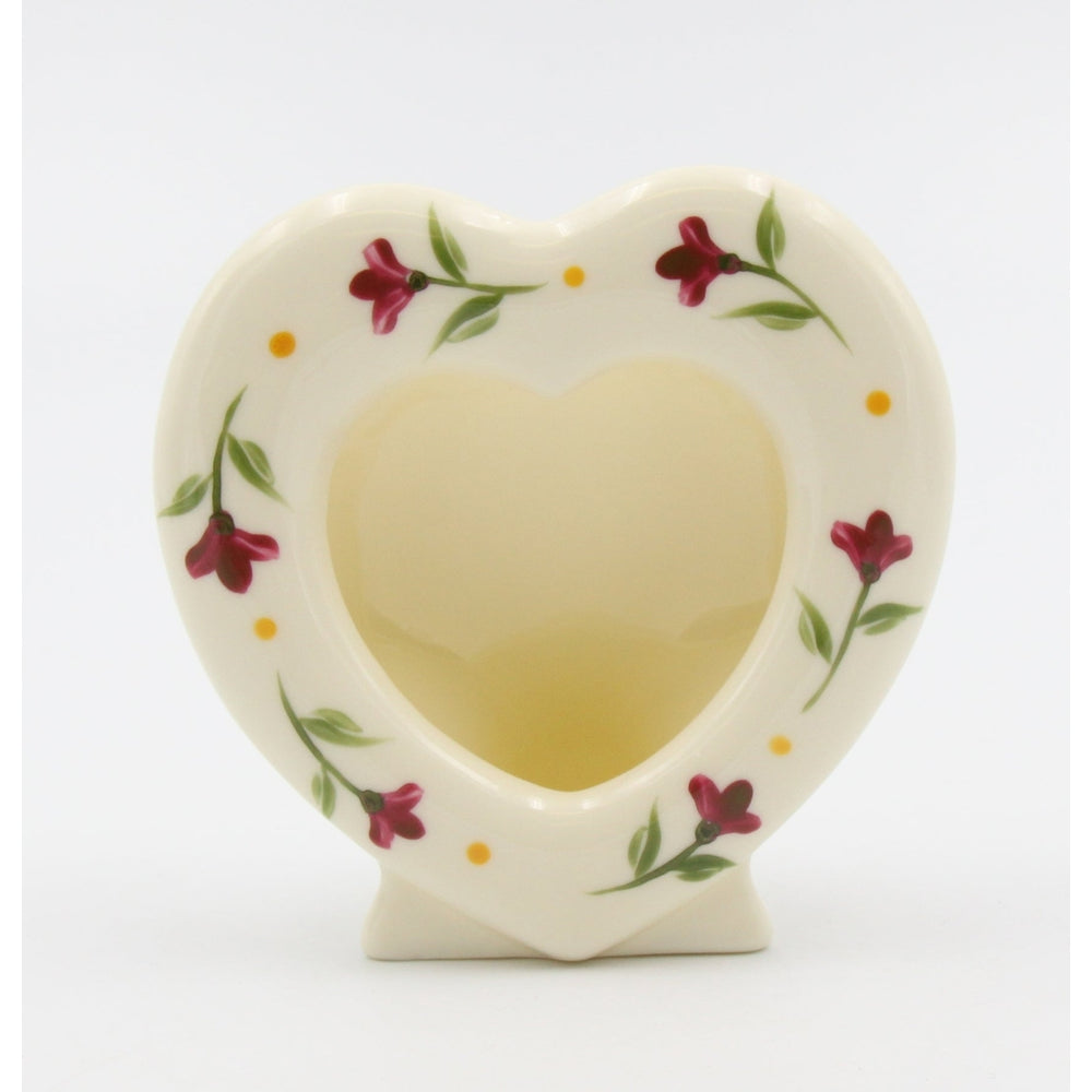 Ceramic Heart Shaped Frame with FlowersHome DcorMomKitchen DcorFarmhouse Dcor, Image 2