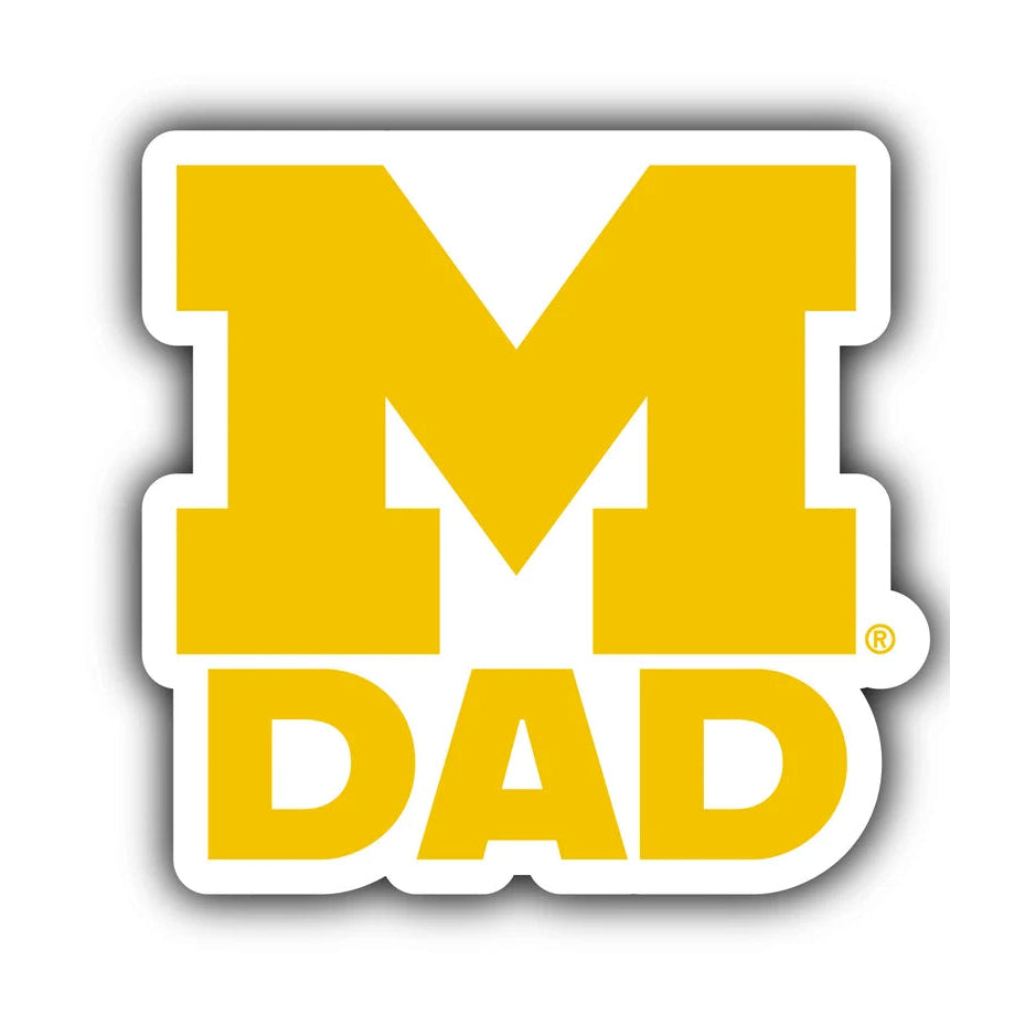 Michigan Wolverines Proud Mom Design 4-Inch NCAA High-Definition Magnet - Versatile Metallic Surface Adornment Image 2