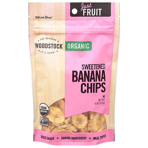 Woodstock Organic Sweetened Banana Chips Image 1