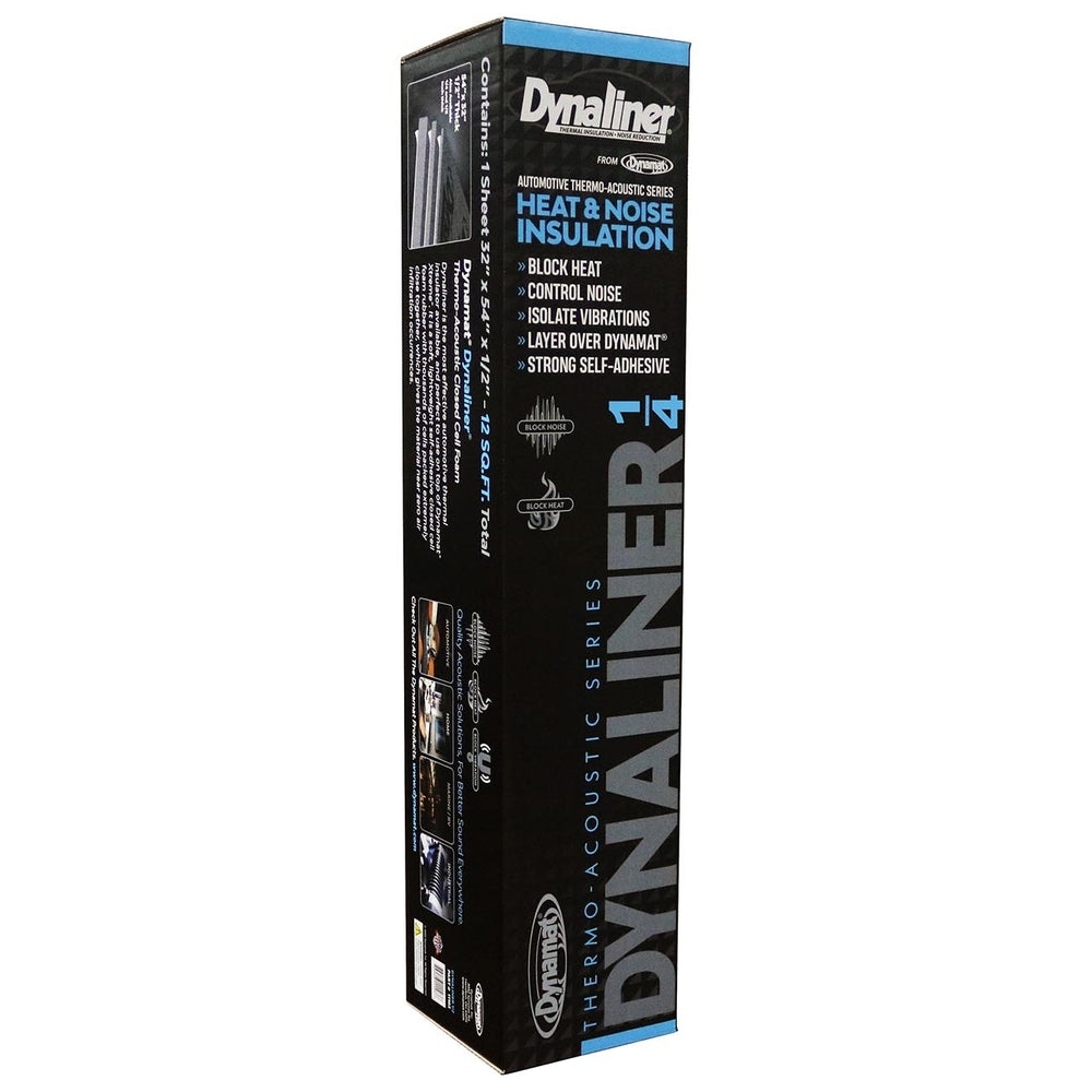 Dynamat Dynaliner 32"x54"x1/4" Self-Adhesive Sound Deadener Insulation Kit Image 2