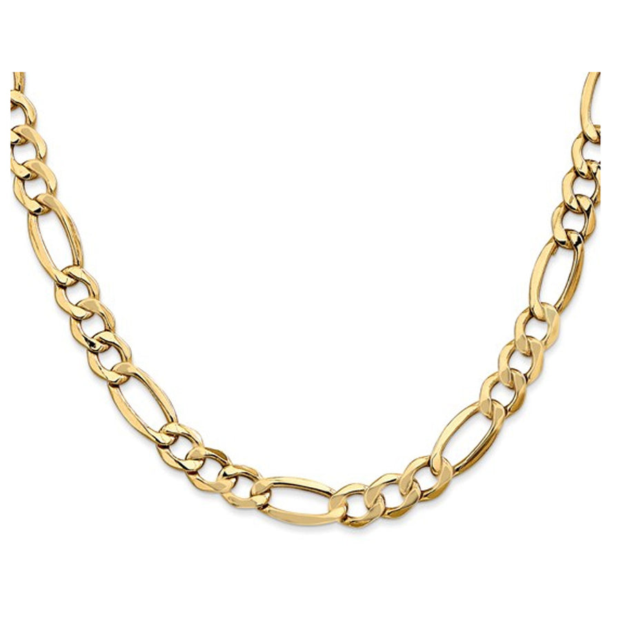 Figaro Chain Necklace in 14K Yellow Gold 24 Inches (7.30 mm) Image 1