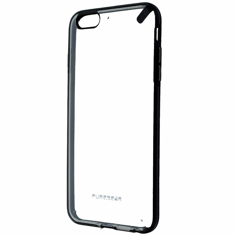 PureGear Slim Shell Case for Apple iPhone 6 Plus - Clear with Black Trim Image 1