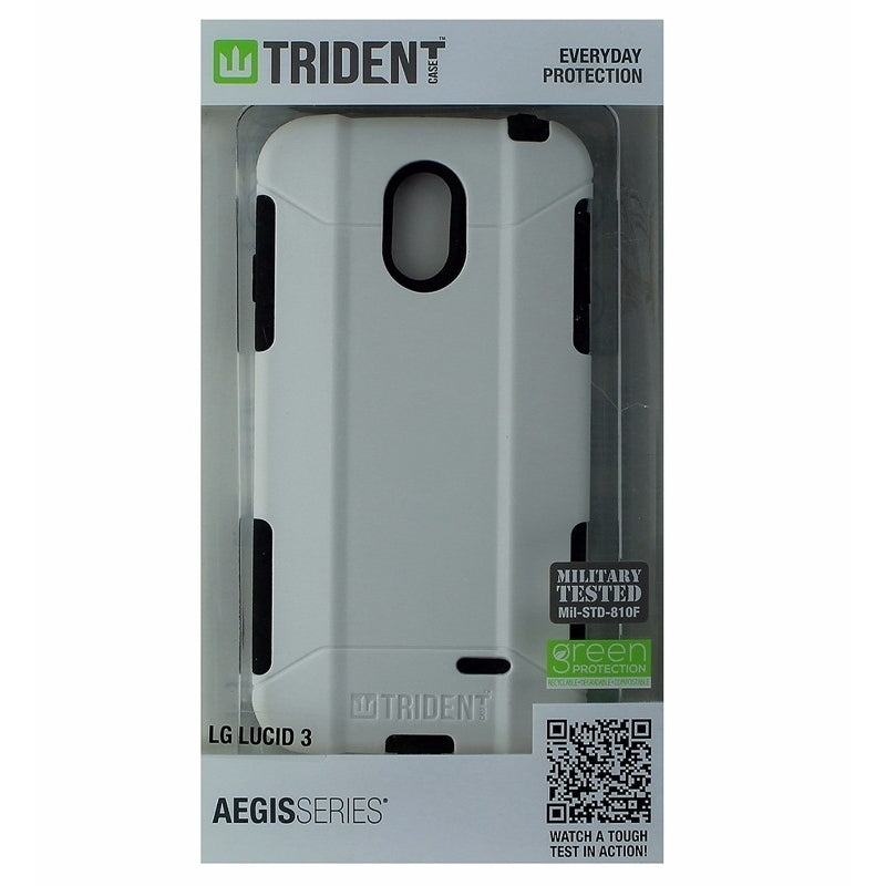 Trident Aegis Series Dual Layer Protection For LG Lucid 3  - White Image 1