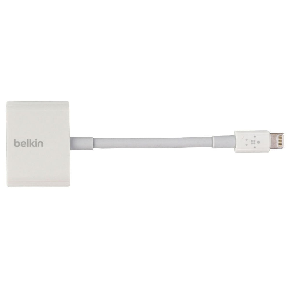 Belkin RockStar Series Audio and Charge Adapter for Apple iPhones (MFI) - White Image 2