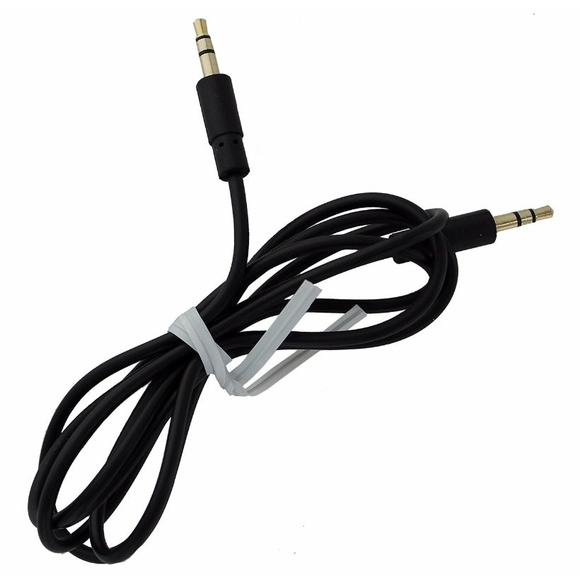 Generic 3.5mm Male to Male Auxiliary Audio Cable-Black (Refurbished) Image 1