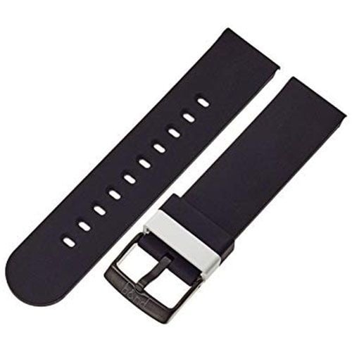 Hadley Roma MODE bandnd 22mm Silicone Active Watch Band - Black (Refurbished) Image 1