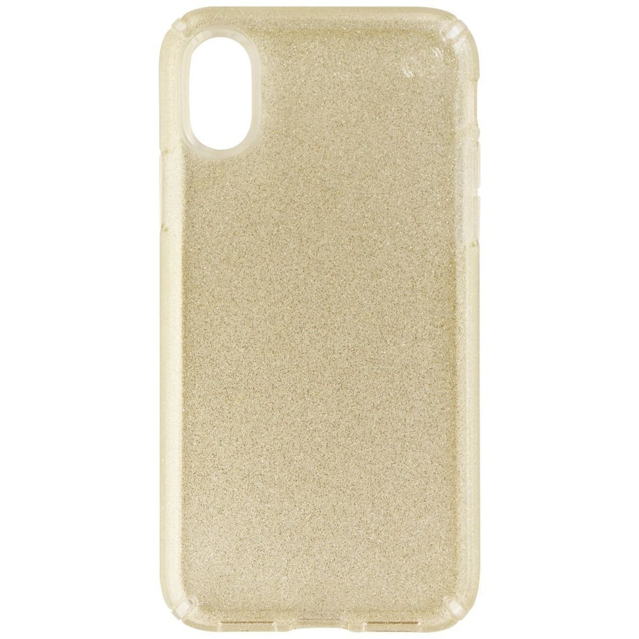 Speck Presidio Clear + Glitter Case for Apple iPhone XS and X - Clear/Gold Glitter (Refurbished) Image 1