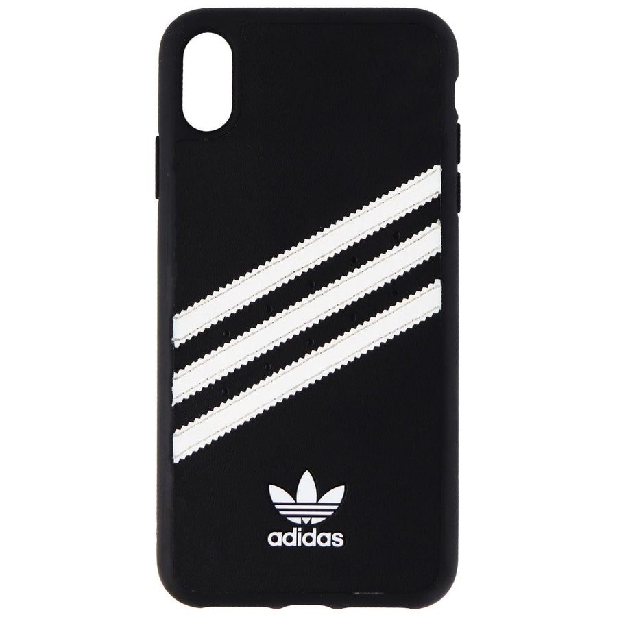 Adidas 3-Stripes Samba Snap Case for Apple iPhone XS / X - Black / White Stripes (Refurbished) Image 1