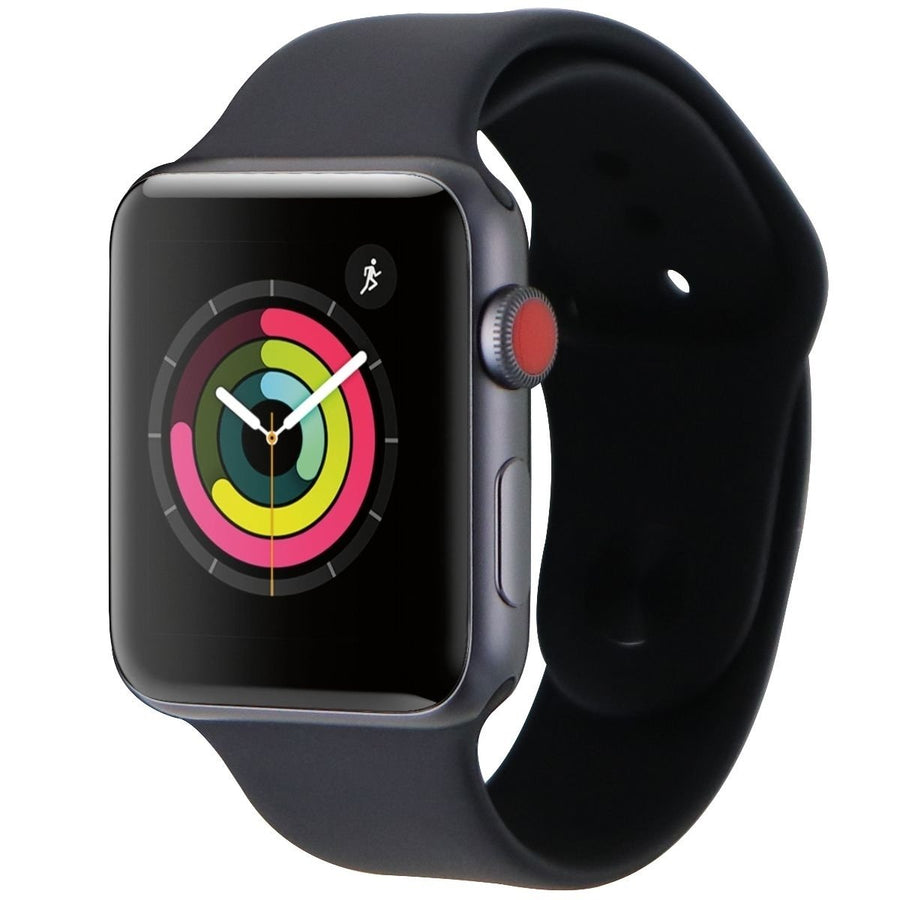 Apple Watch Series 3 Space Gray 42mm A1861 (GPS + Verizon LTE) Black Sport Band (Refurbished) Image 1