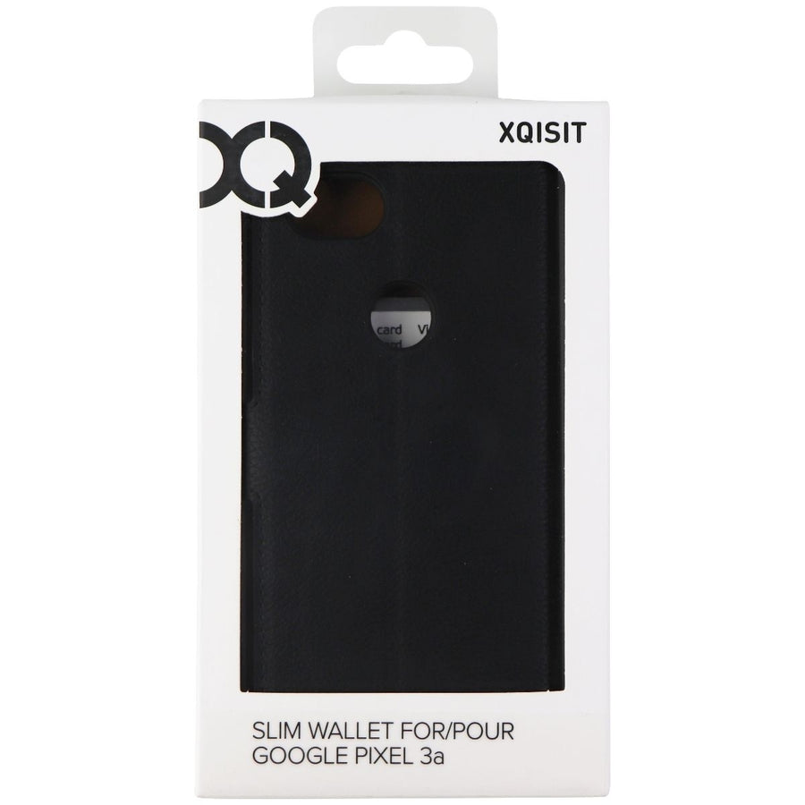 Xqisit Slim Wallet Series Case for Google Pixel 3a Smartphones - Black Image 1