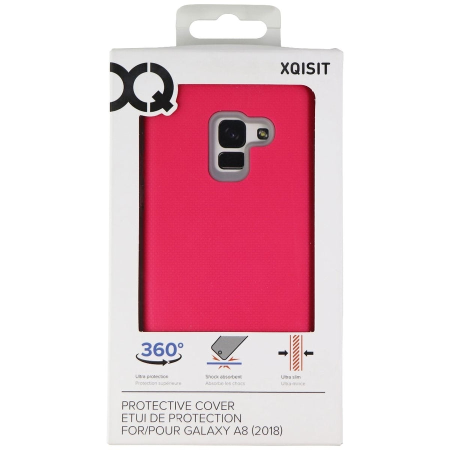 Xqisit Protective Cover for Samsung Galaxy A8 (2018) - Pink/Gray Image 1