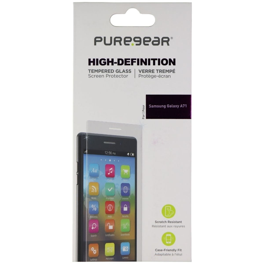PureGear High-Definition Tempered Glass Screen Protector for Samsung Galaxy A71 Image 1