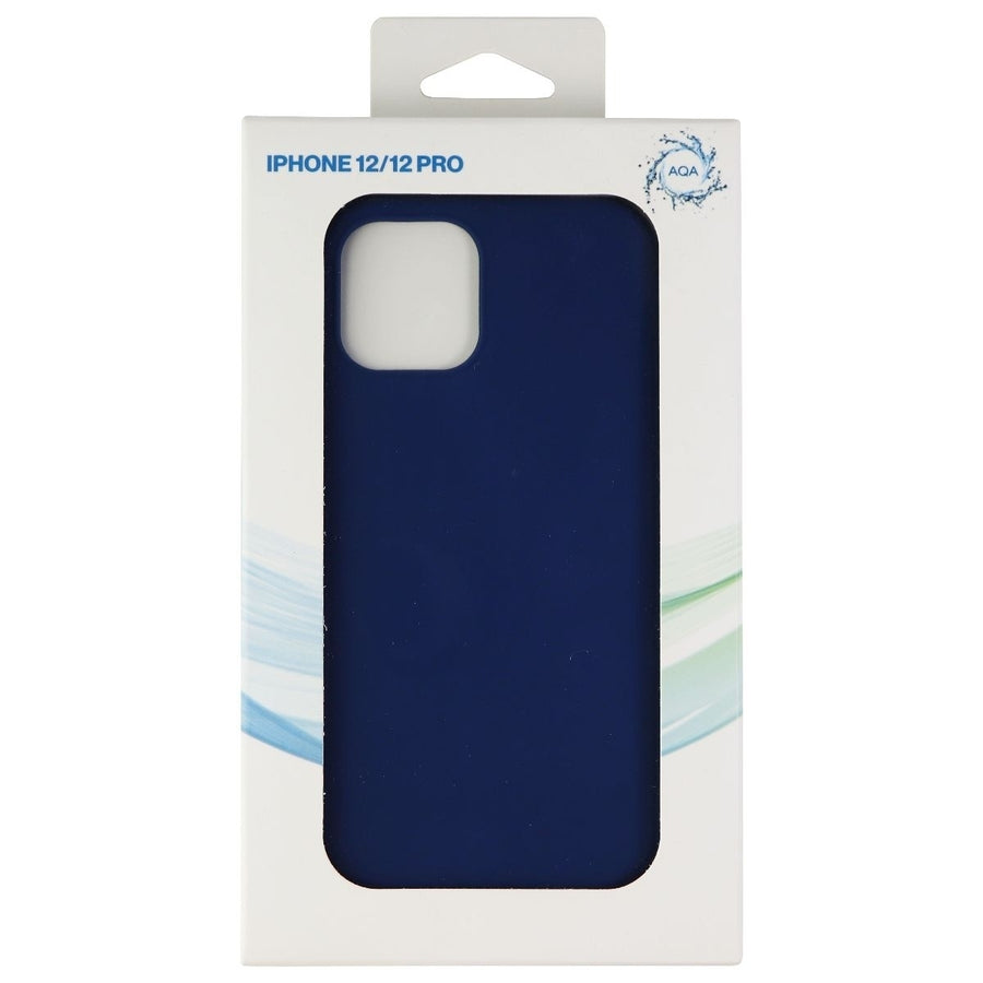 AQA Silicone Case for Apple iPhone 12 Pro / iPhone 12 Smartphones - Blue Image 1