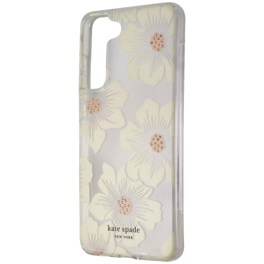 Kate Spade Protective Hardshell Case for Galaxy S21 FE 5G - HollyHock Floral Image 1