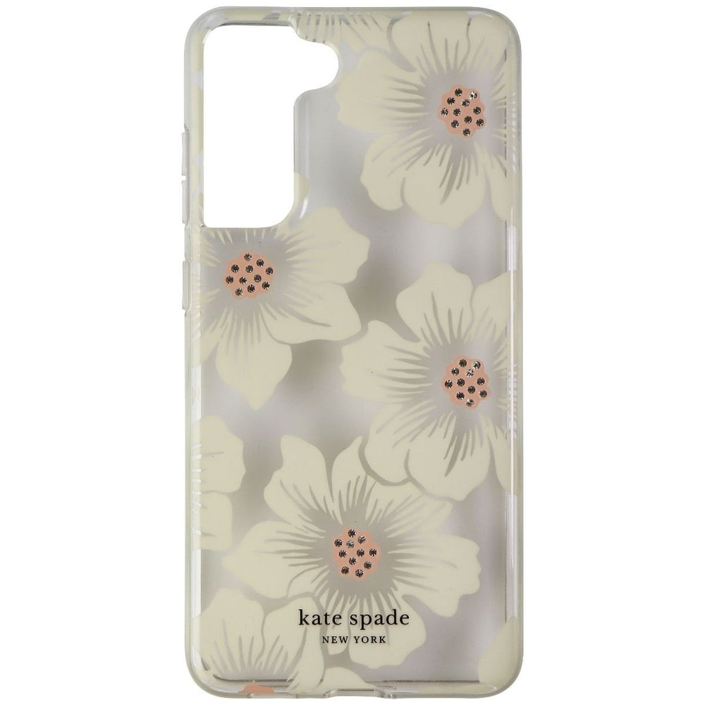 Kate Spade Protective Hardshell Case for Galaxy S21 FE 5G - HollyHock Floral Image 2