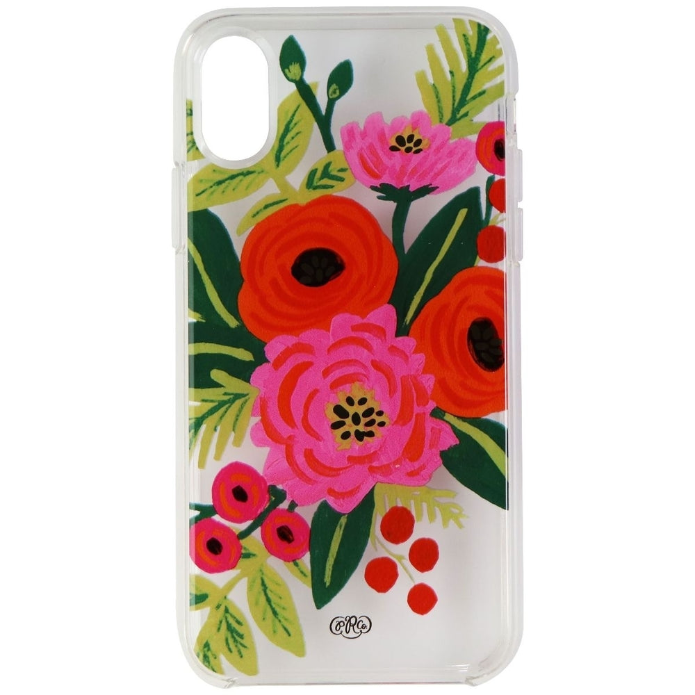 Rifle Paper Co. Protective Series Case for Apple iPhone X - Clear/ Floral Image 2