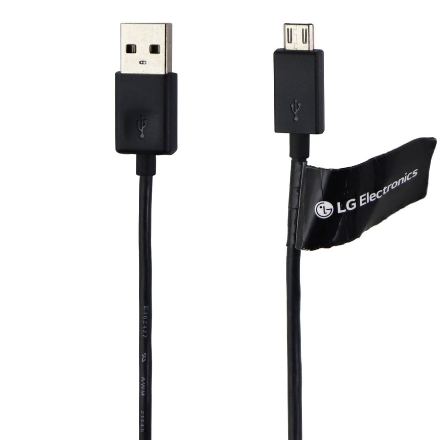 LG USB Data Cable (Micro-USB) to USB Charging/Transfer Cable - Black EAD62377907 Image 1
