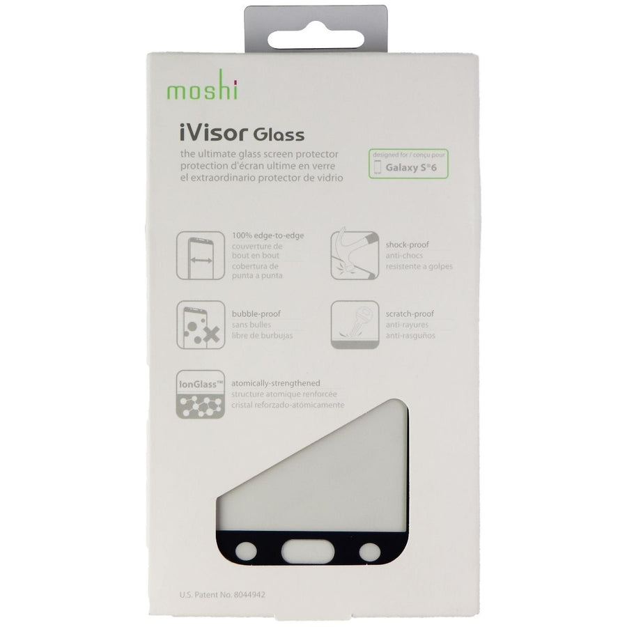 Moshi iVisor Tempered Glass Screen Protector for Samsung Galaxy S6 - Clear/Black Image 1