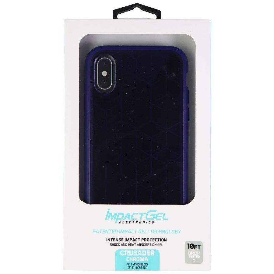Impact Gel Crusader Chroma Series Case for Apple iPhone Xs/X - Sapphire Blue Image 1