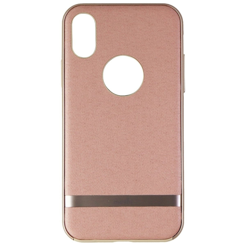 Moshi Vesta Textured Hardshell Protective Case for Apple iPhone X - Pink Image 2
