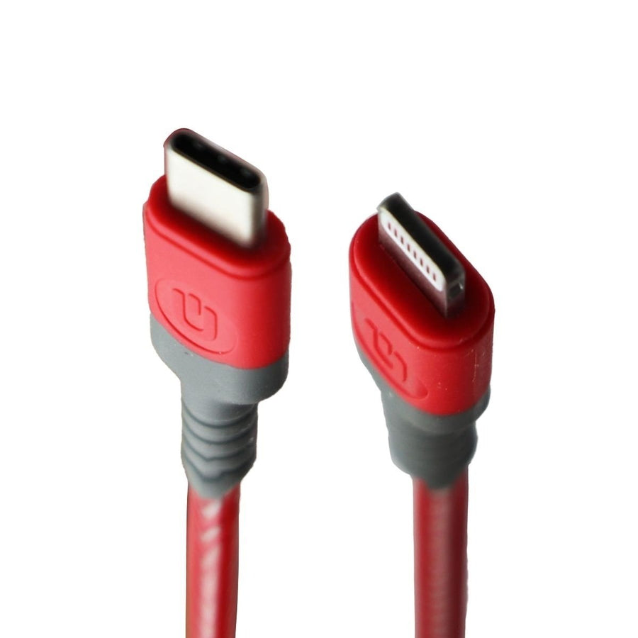UBREAKIFIX (4-Ft) USB-C to Lightning 8-Pin MFi Cable for iPhone/iPad - Red Image 1