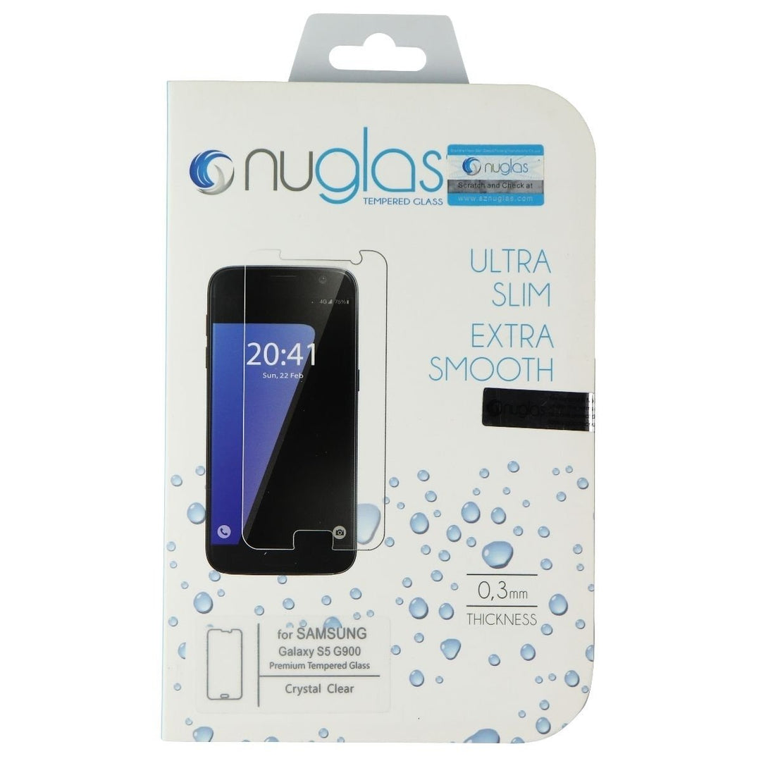 Nuglas Ultra Slim Tempered Glass Screen Protector for Samsung Galaxy S5 Image 1
