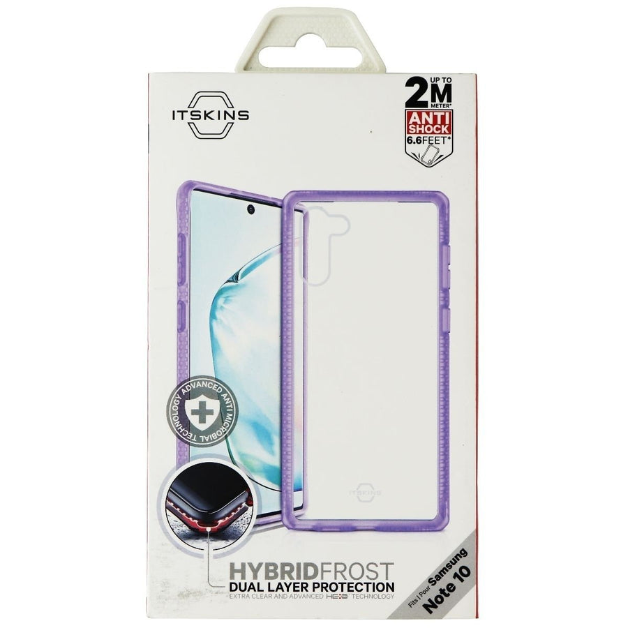 ITSKINS Hybrid Frost Dual Layer Case for Samsung Galaxy Note10 - Purple/Clear Image 1