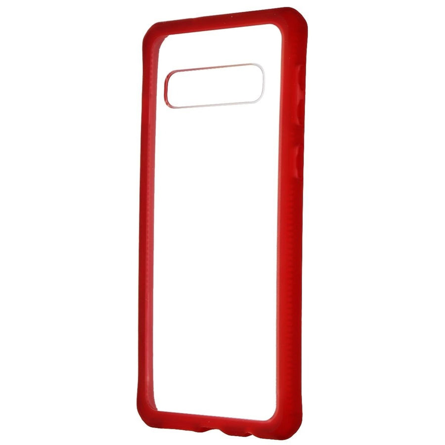 ITSKINS Hybrid Frost Series Case for Samsung Galaxy S10 - Red and Transparent Image 1