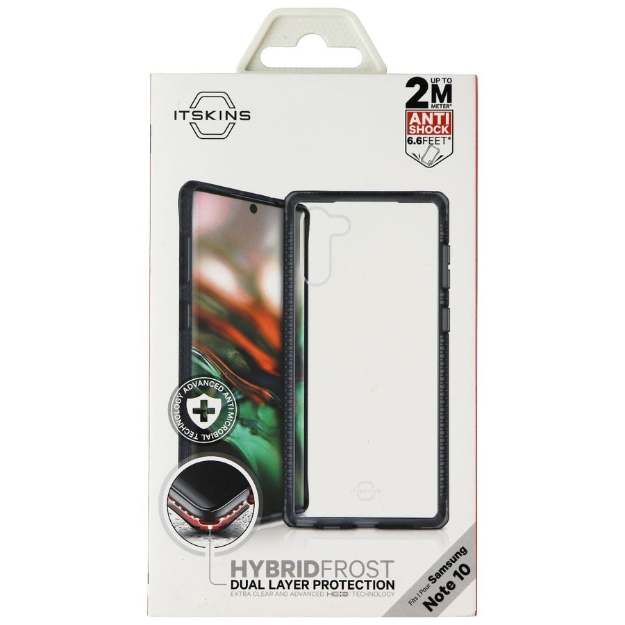 ITSKINS Hybrid Frost Series Case for Samsung Galaxy Note10 - Black/Clear Image 1