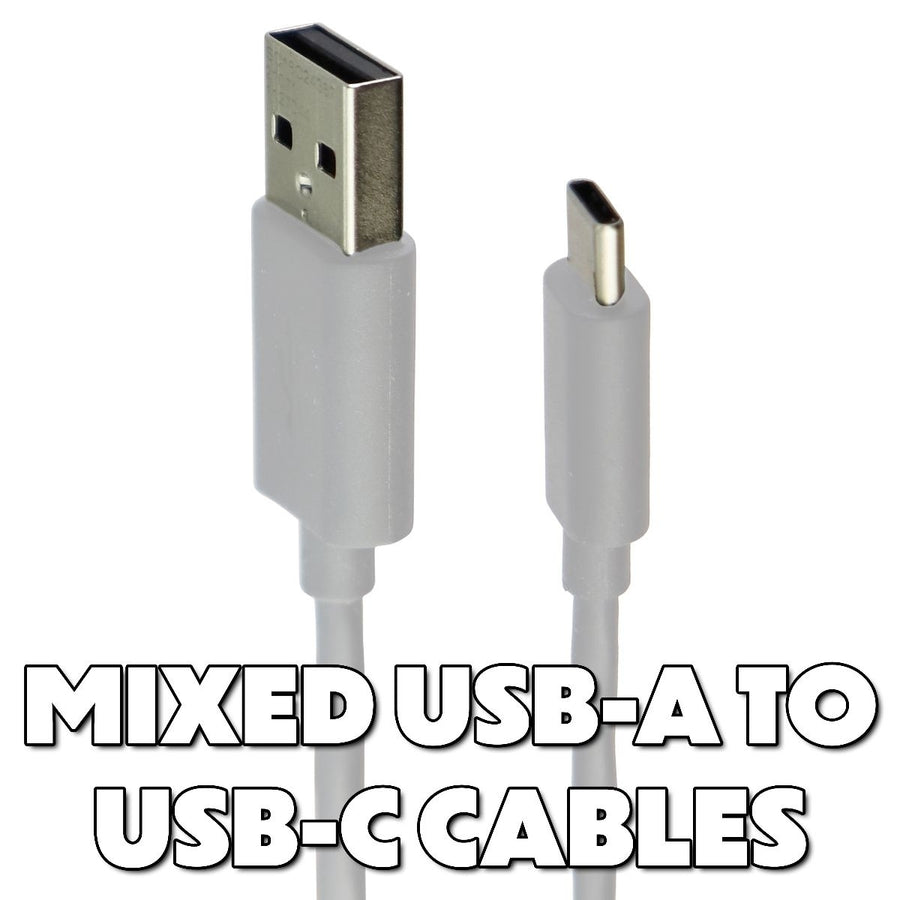 Mixed USB-C (Type C) to USB Charge and Sync Cables - Mixed Color / Lengths Image 1