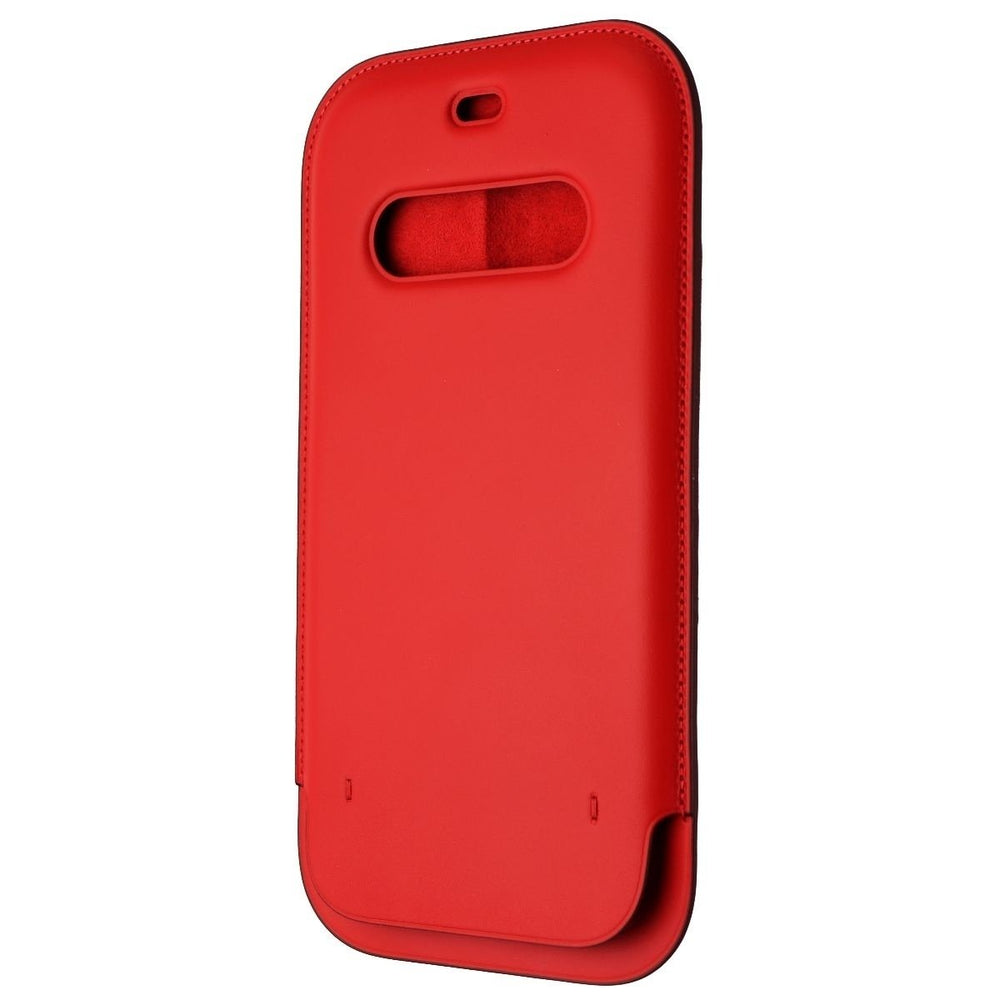 Apple Leather Sleeve for MagSafe for iPhone 12 Pro Max - (Product) RED Image 2