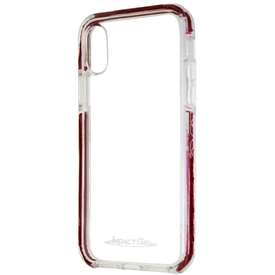 Impact Gel Crusader Lite Series Case for Apple iPhone Xs/X - Plum Red/Clear Image 1