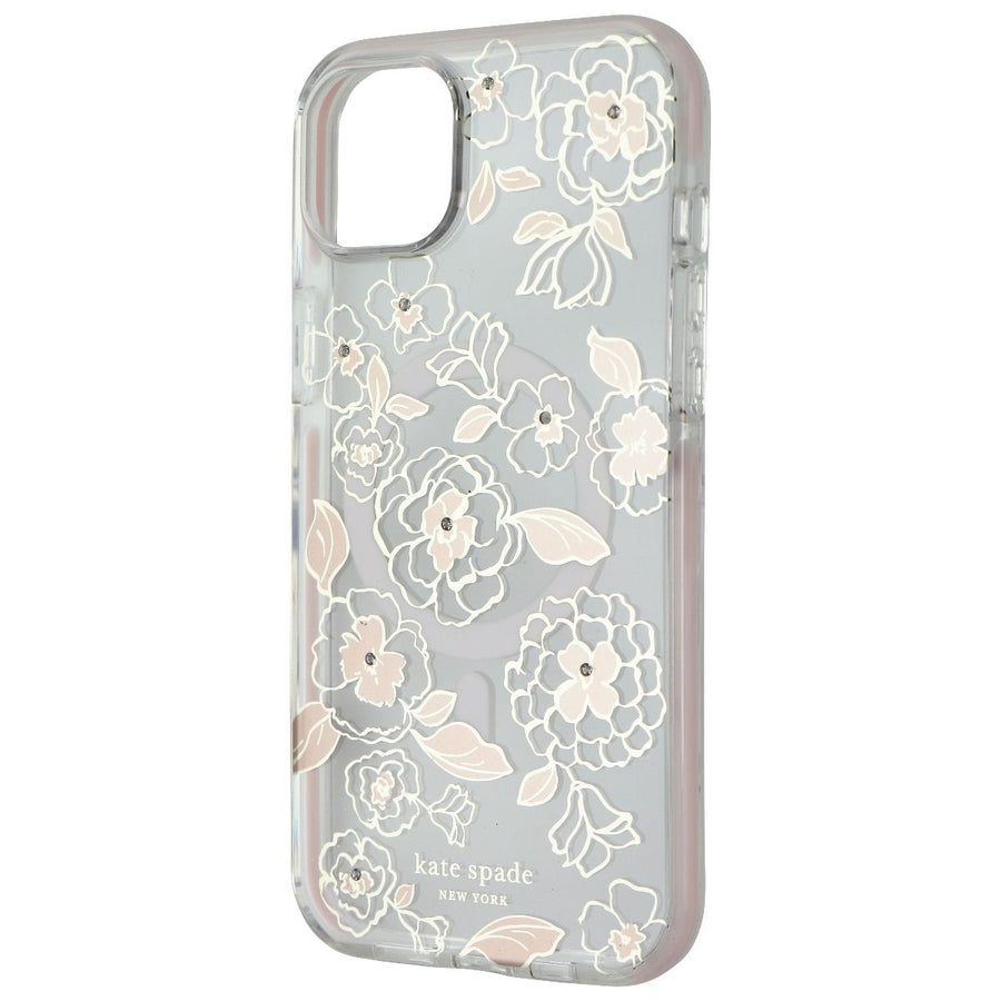 Kate Spade Defensive Case for MagSafe for iPhone 14 Plus - Gold Floral Image 1