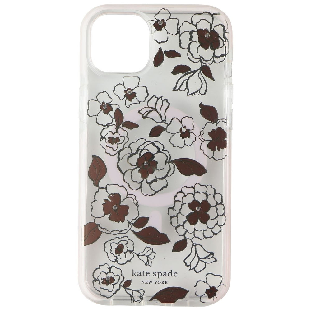 Kate Spade Defensive Case for MagSafe for iPhone 14 Plus - Gold Floral Image 2