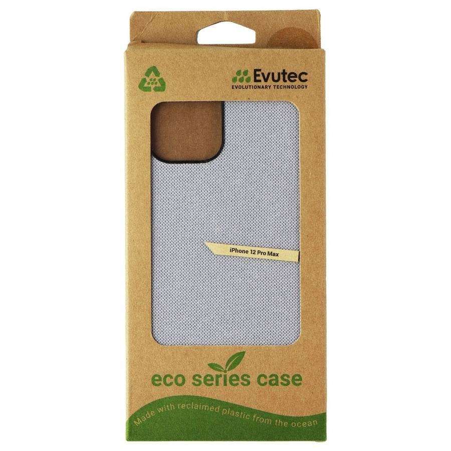 Evutec Rigid Fabric Case for Apple iPhone 12 Pro Max - Gray/Yellow Image 1